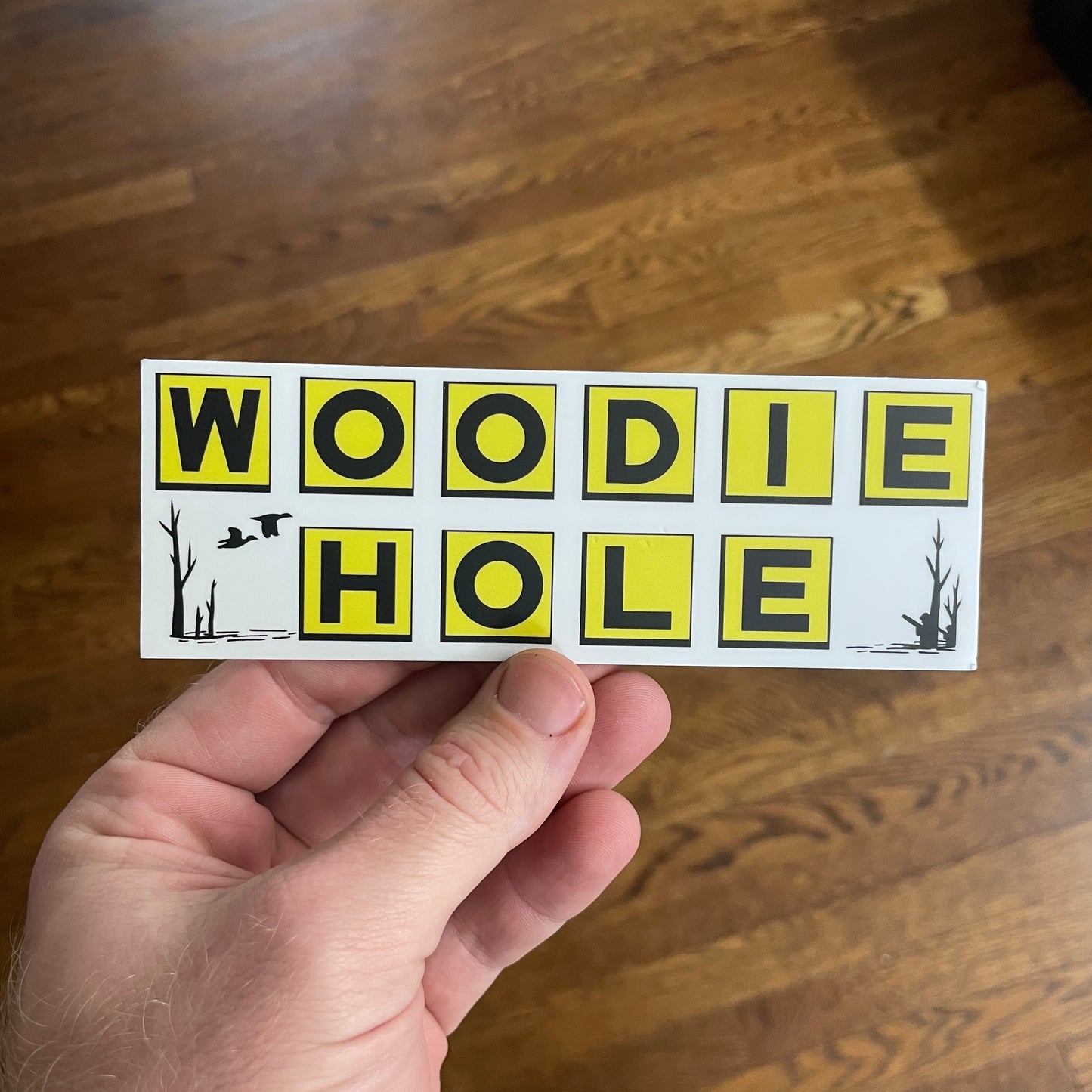 Woodie Hole Duck Hunting Decal
