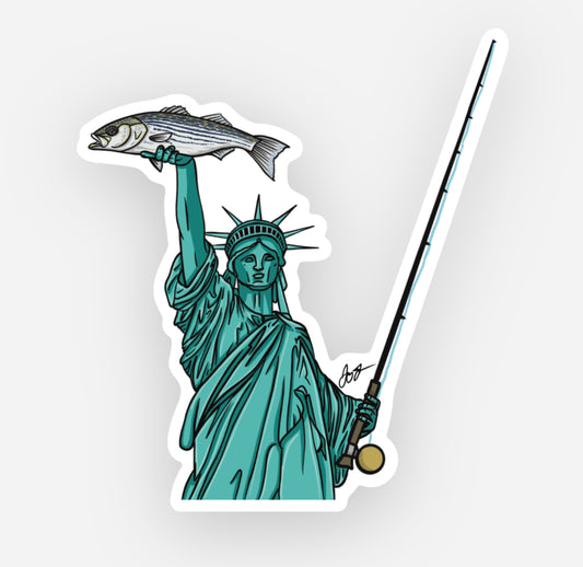 Lady Liberty Striper Decal
