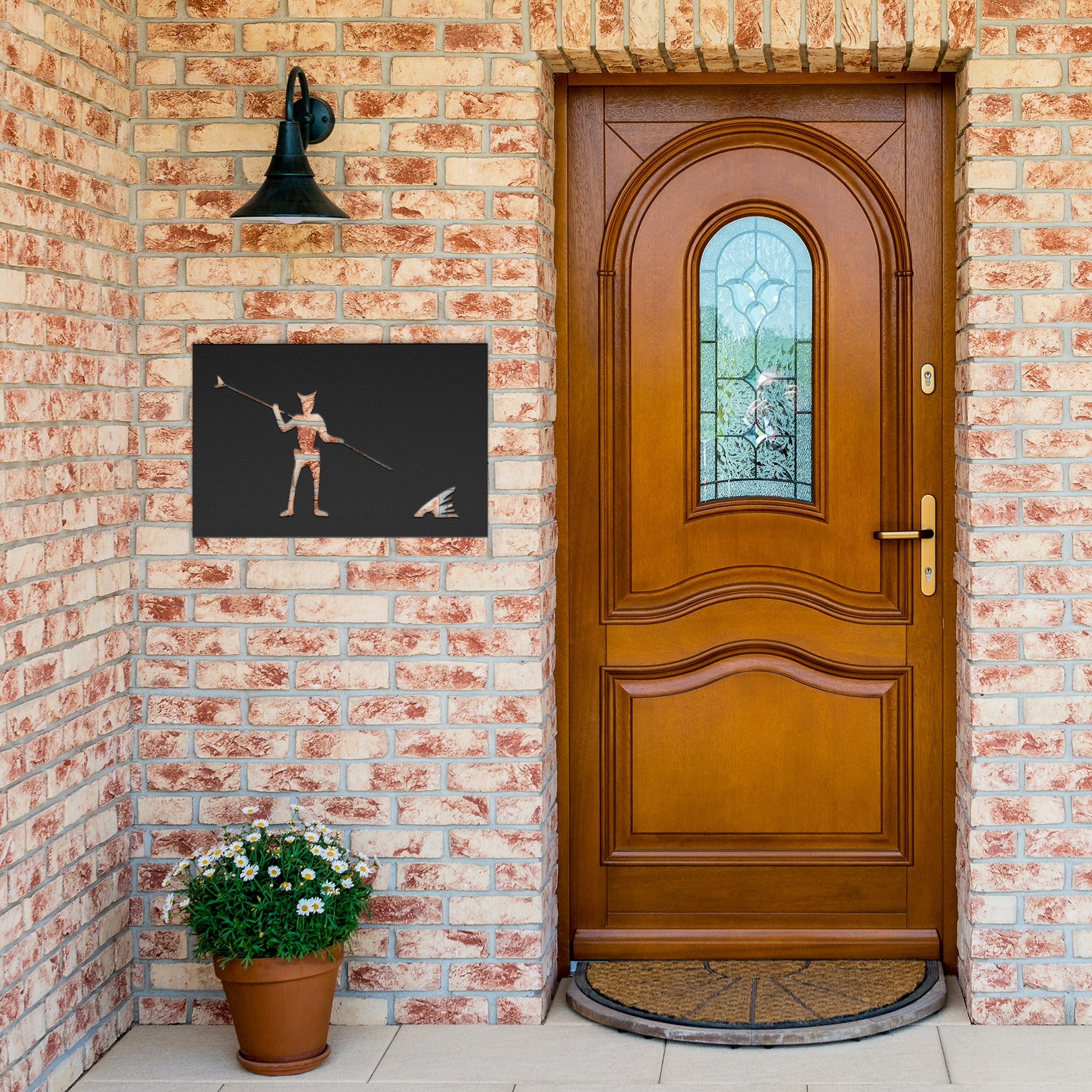 Black_Beard_Redfish_Metal_Art_Black_Brick_Entrance_Mockup.png
