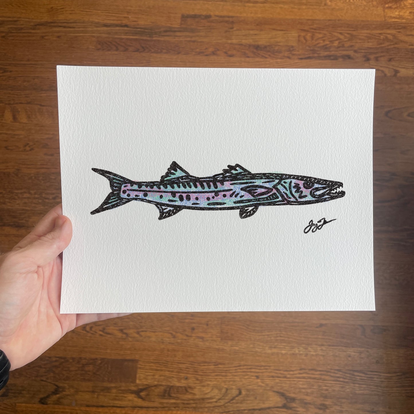 Primal Barracuda Print