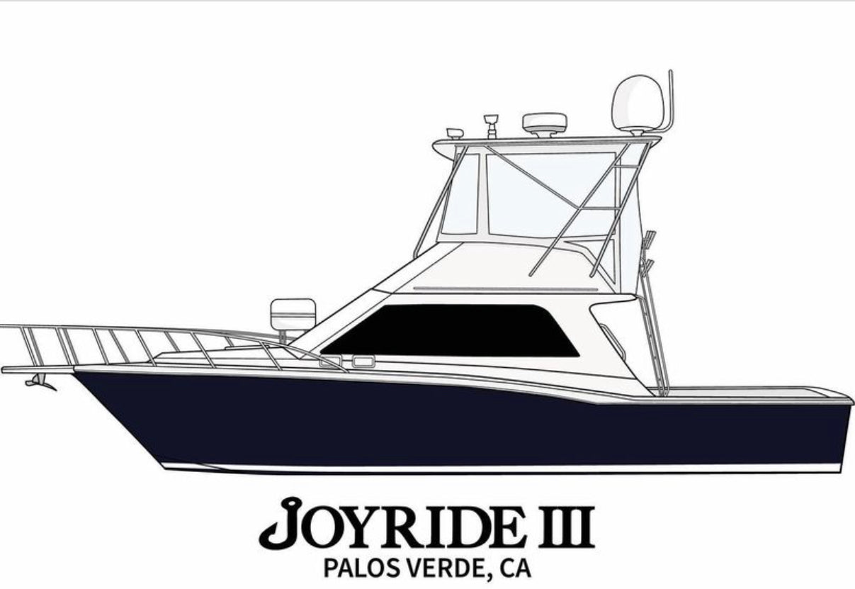 Custom Boat Line Drawings 50% Deposit (Read Description!)