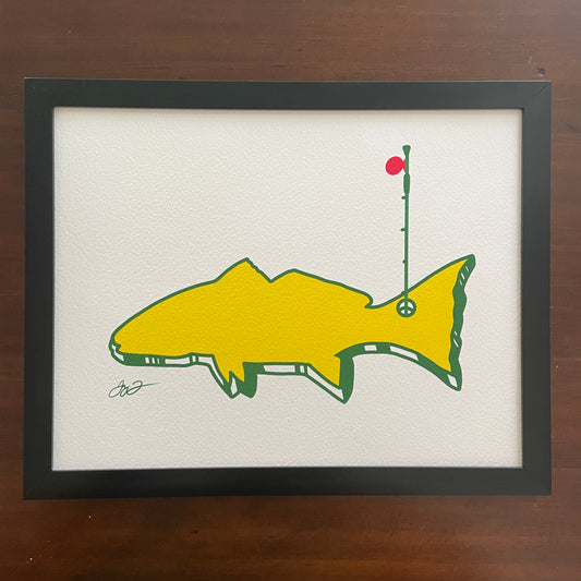 Open Edition: The Masters Redfish Print (frame not included)